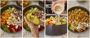 salade de pâtes croustillantes au poulet